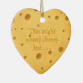 "Das klingt vielleicht zaghaft" Niedliches Romanti Keramik Ornament (Rechts)