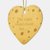 "Das klingt vielleicht zaghaft" Niedliches Romanti Keramik Ornament (Links)