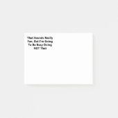 Das klingt wirklich Spaß Post-it Klebezettel (Vorderseite)