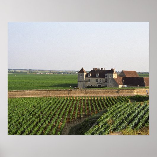 Das Kloster Clos de Vougeot aus dem 16. Jahrhunder Poster (Vorne)