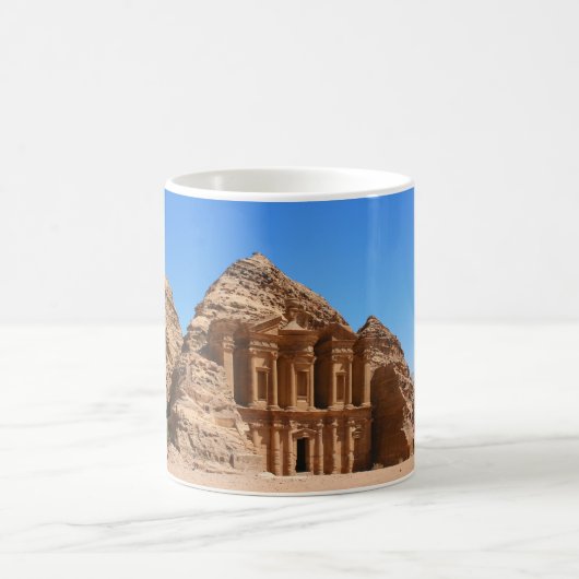 Das Kloster Petra Jordan Kaffeetasse (Mittel)