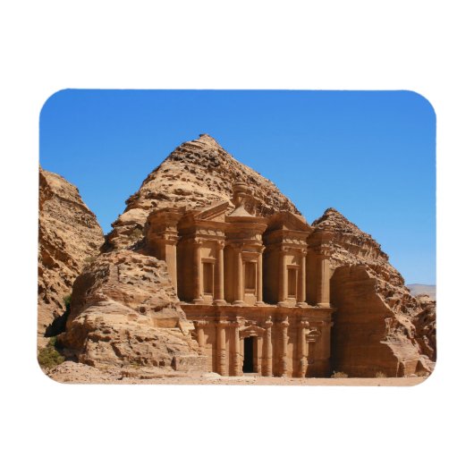 Das Kloster Petra Jordan Magnet (Horizontal)