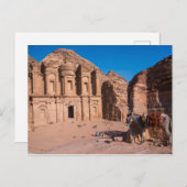 Das Kloster von Petra Postkarte (Vorne/Hinten)