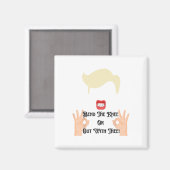 Das Knie beugen oder raus mit dir Trump Potus USA Magnet (Vorderseite/Rückseite)