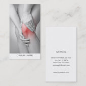 Das Knie-Visitenkarte-Schablone der Frau Visitenkarte (Vorne/Hinten)