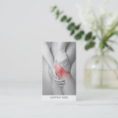 Das Knie-Visitenkarte-Schablone der Frau Visitenkarte (Stehend Vorderseite)