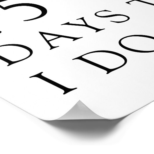 Das Knot Black Bow-Brautparty Welcom Poster (Ecke)