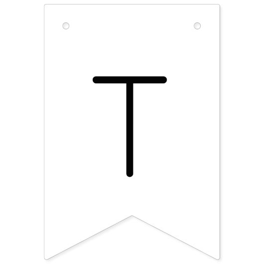 Das Knot-Modern-Script-Brautparty Wimpelkette (Zweite Fahne)