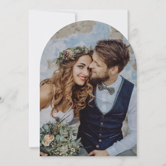 Das Knot Red Bow Foto Save the Date koppeln Einladung (Rückseite)