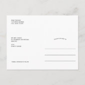 Das Knoten Modernes Foto Save the Date binden Ankündigungspostkarte (Rückseite)