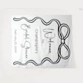 Das Know-how moderner Script-Brautpartys verbinden Wandteppich (Vorderseite (Horizontal))