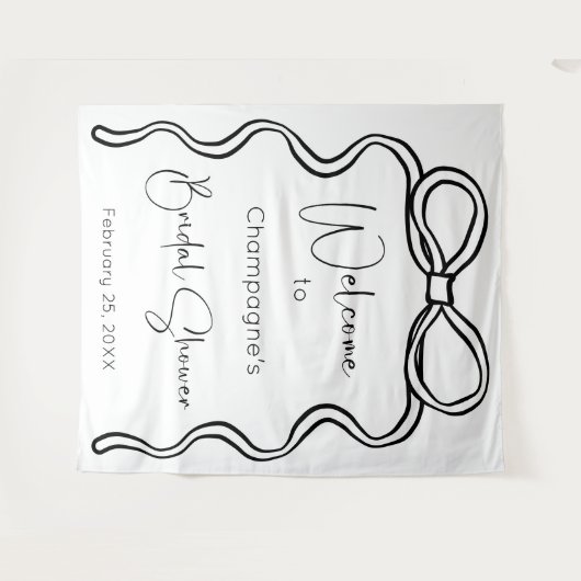 Das Know-how moderner Script-Brautpartys verbinden Wandteppich (Vorderseite (Horizontal))