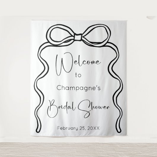 Das Know-how moderner Script-Brautpartys verbinden Wandteppich (Vorderseite)