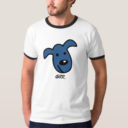 Das Knurren des Hundes T-Shirt (Vorderseite)