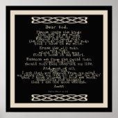 Das knusprige Gebet-Poster Poster (Vorne)