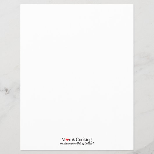 Das Kochen der Mama macht alles besser Flyer (Vorne)