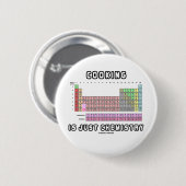 Das Kochen ist gerade Chemie (Periodensystem) Button (Vorne & Hinten)