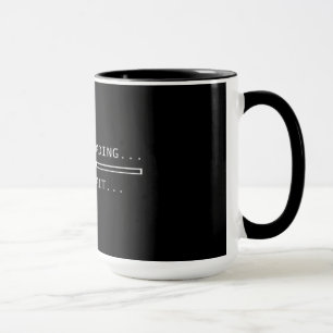 Das Koffein, das bitte lädt, warten Tasse