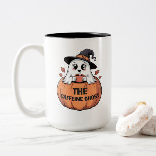 Das Koffein-Ghost V2 Zweifarbige Tasse