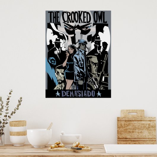 Das kokerierte Eule Print/Poster Poster (Küche)