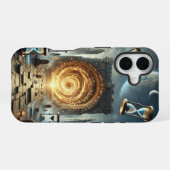 Das kolossale Tor der Zeit iPhone 16 Hülle (Rückseite (Horizontal))
