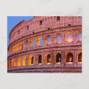 Das Kolosseum am frühen Abend, Rom, Italien Postkarte
