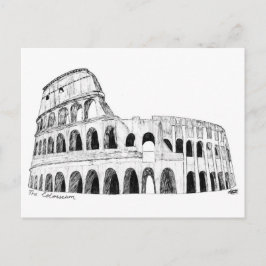 Das Kolosseum (B&W) Postkarte