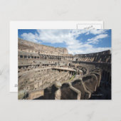 Das Kolosseum befindet sich in Rom, Italien. Die Postkarte (Vorne/Hinten)