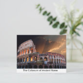 Das Kolosseum des antiken Rom Postkarte (Stehend Vorderseite)