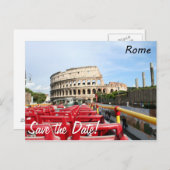 Das Kolosseum in Rom Ankündigungspostkarte (Vorne/Hinten)