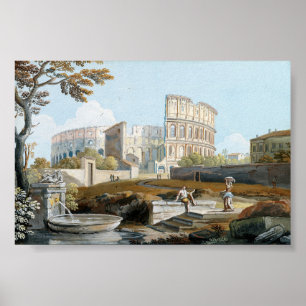 Das Kolosseum in Rom Giovanni Battista Busiri Poster