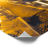 Das Kolosseum in Rom in der Nacht Poster (Ecke)