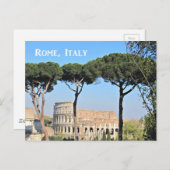 Das Kolosseum in Rom, Italien Postkarte (Vorne/Hinten)