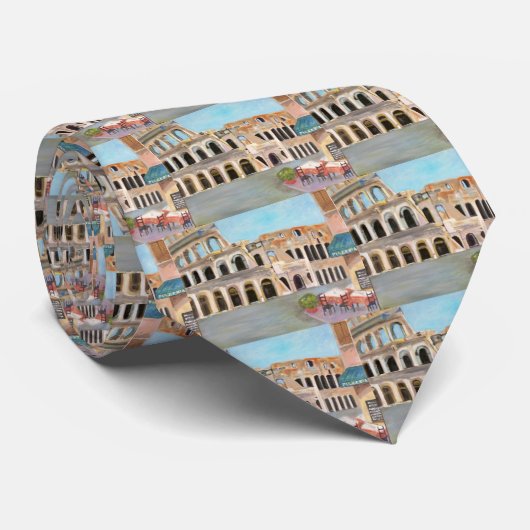 Das Kolosseum in Rom - Krawatte (Gerollt)