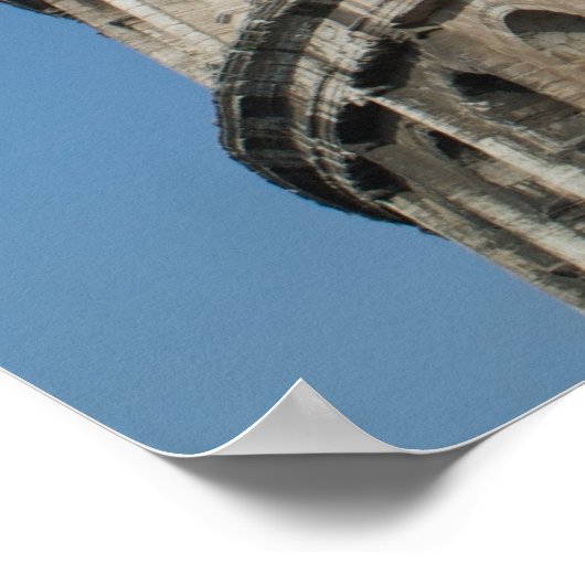Das Kolosseum in Rom Poster (Ecke)