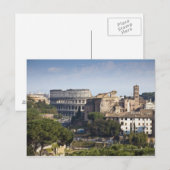 Das Kolosseum oder das römische Kolosseum Postkarte (Vorne/Hinten)