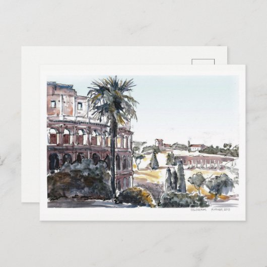 Das Kolosseum Postkarte (Vorne/Hinten)
