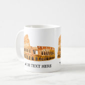 Das Kolosseum Rom, Italien Personalisiertes Design Kaffeetasse (Vorderseite Links)