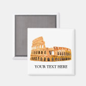 Das Kolosseum Rom, Italien Personalisiertes Design Magnet (Vorderseite/Rückseite)