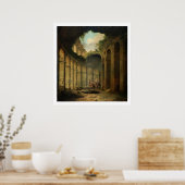 Das Kolosseum, Rom (Öl auf Leinwand) Poster (Küche)