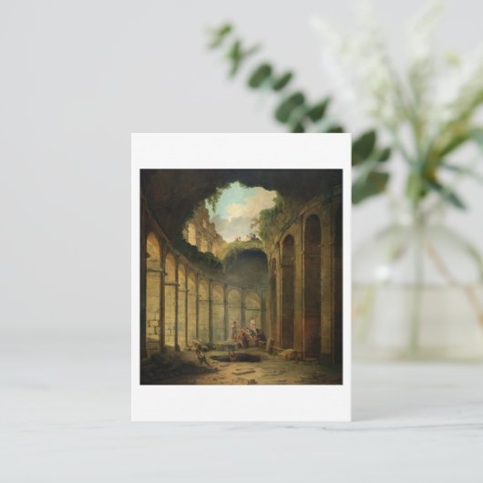 Das Kolosseum, Rom (Öl auf Leinwand) Postkarte (Stehend Vorderseite)