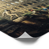 Das Kolosseum und der Arch des Konstantins Poster (Ecke)