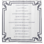 Das Kölsche Grundgesetz – Köln Cologne Jugendstil Duschvorhang (Vorderseite)