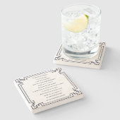 Das Kölsche Grundgesetz – Köln Cologne Jugendstil Steinuntersetzer (Seitenansicht)