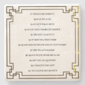 Das Kölsche Grundgesetz – Köln Cologne Jugendstil Steinuntersetzer (Vorderseite)