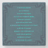 Das Kölsche Grundgesetz – Köln Cologne Jugendstil Steinuntersetzer (Vorderseite)