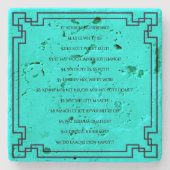 Das Kölsche Grundgesetz – Köln Cologne Jugendstil Steinuntersetzer (Vorderseite)