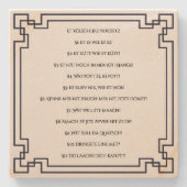 Das Kölsche Grundgesetz – Köln Cologne Jugendstil Steinuntersetzer (Vorderseite)