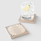 Das Kölsche Grundgesetz – Köln Cologne Jugendstil Steinuntersetzer (Seitenansicht)