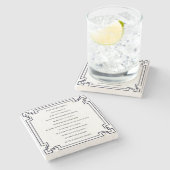 Das Kölsche Grundgesetz – Köln Cologne Jugendstil Steinuntersetzer (Seitenansicht)